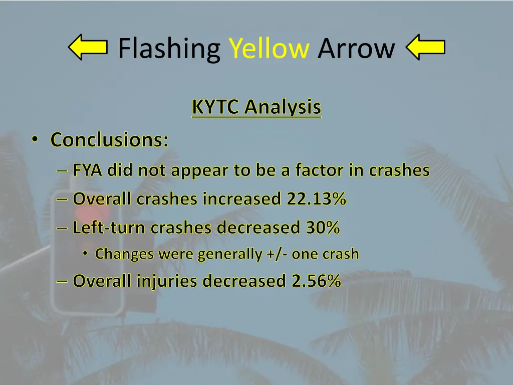 flashing yellow arrow 4