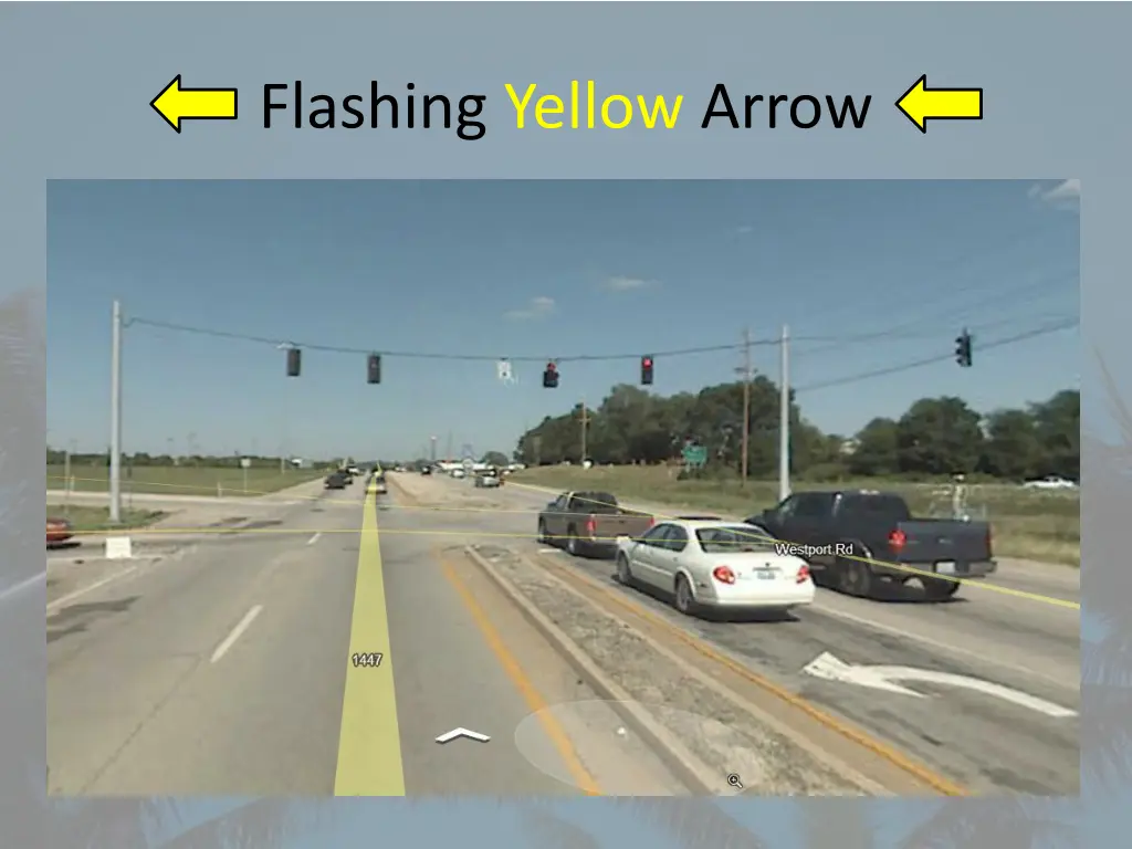 flashing yellow arrow 6