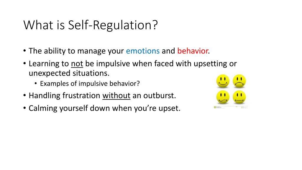 what is self regulation