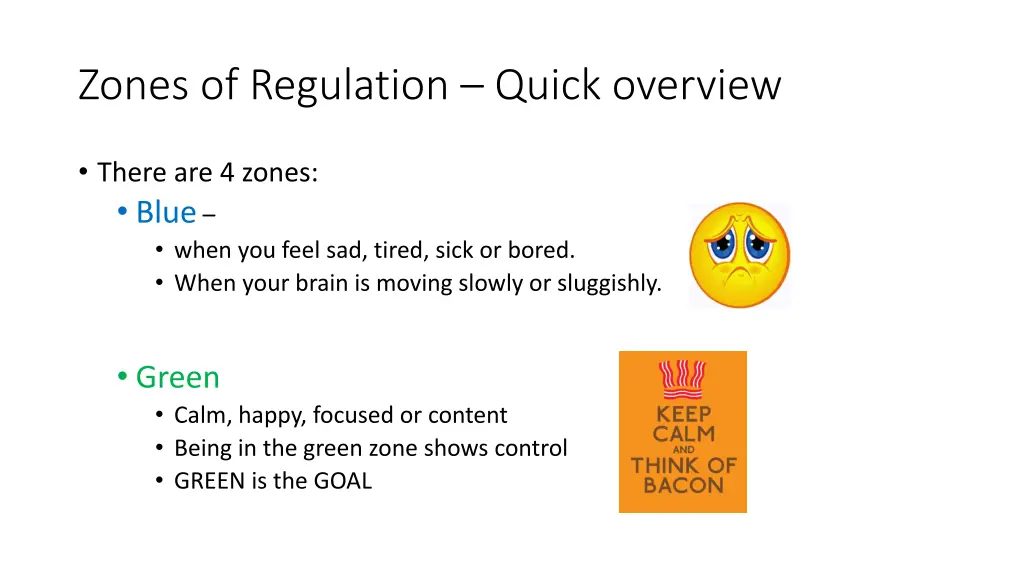 zones of regulation quick overview