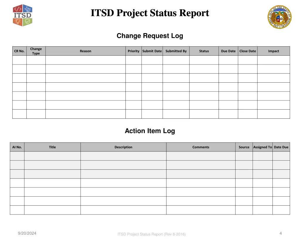 itsd project status report itsd project status 3