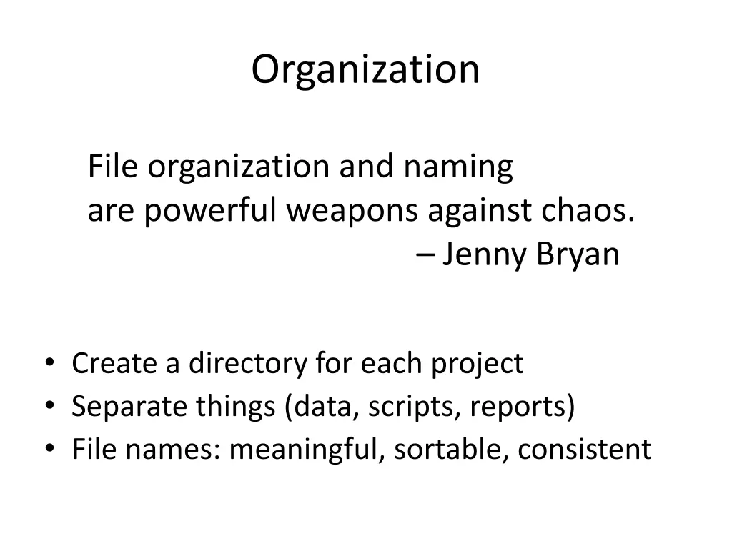 organization