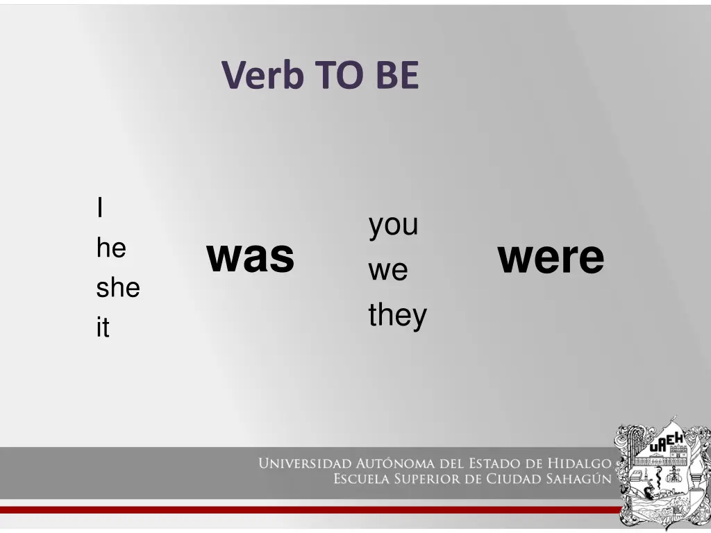 verb to be