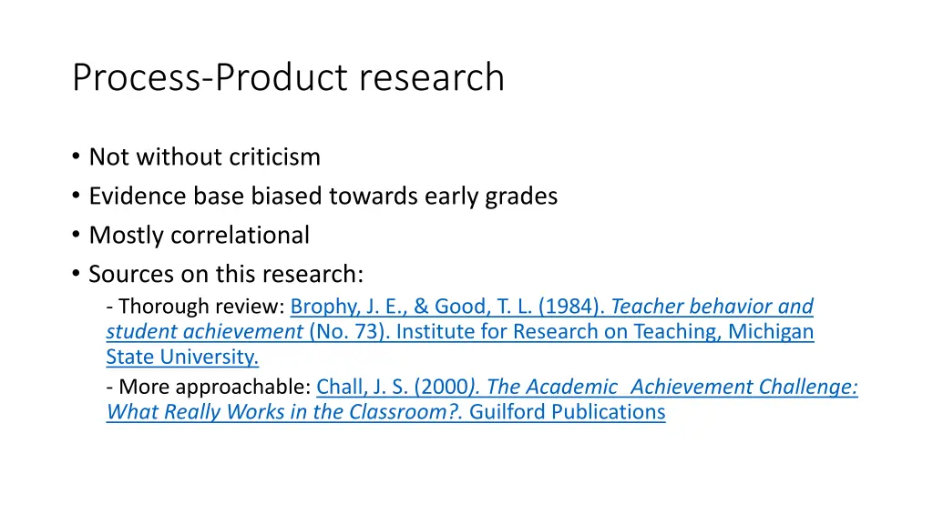 process product research