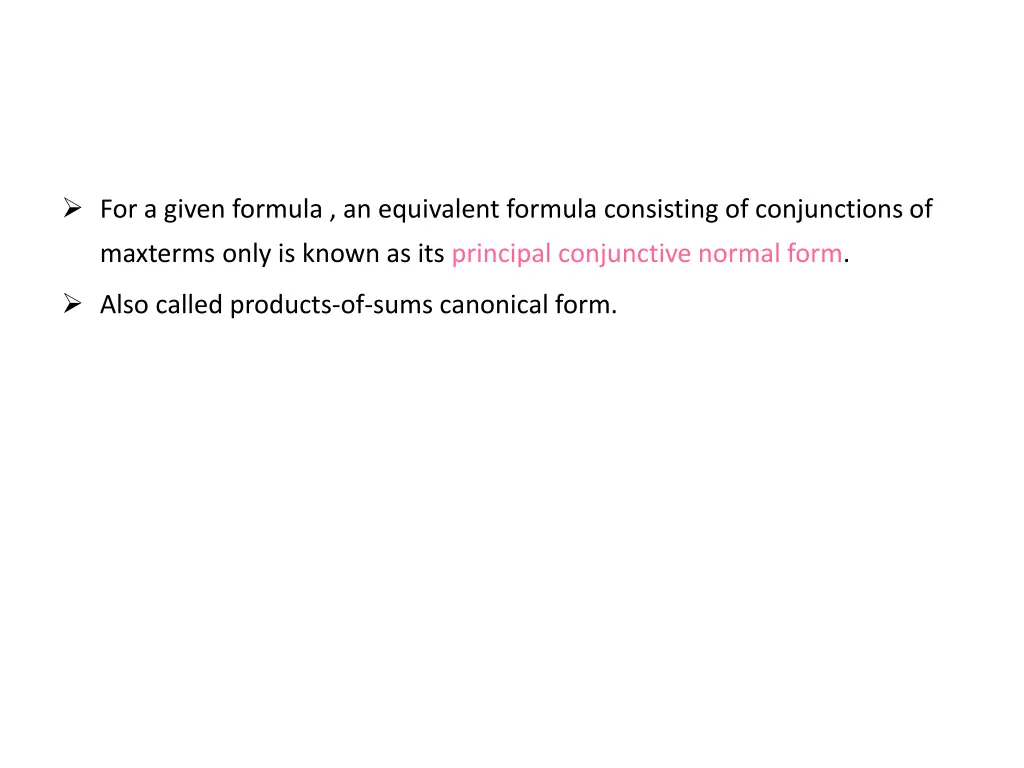 for a given formula an equivalent formula