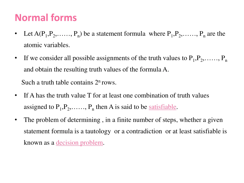 normal forms