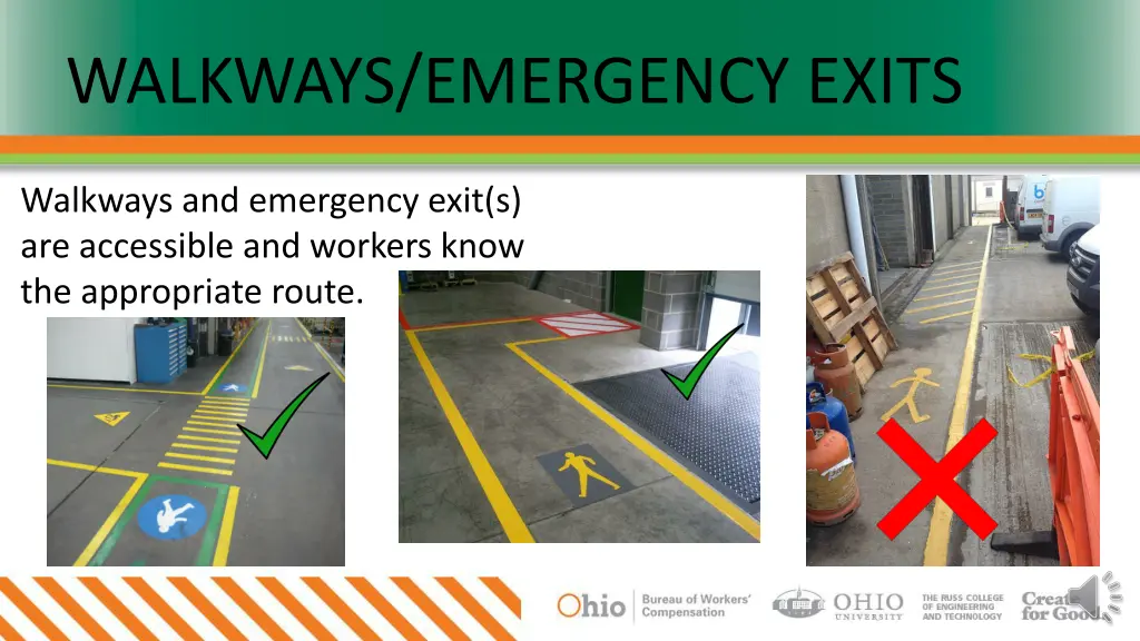 walkways emergency exits