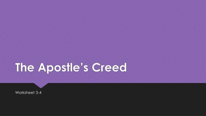 the apostle s creed