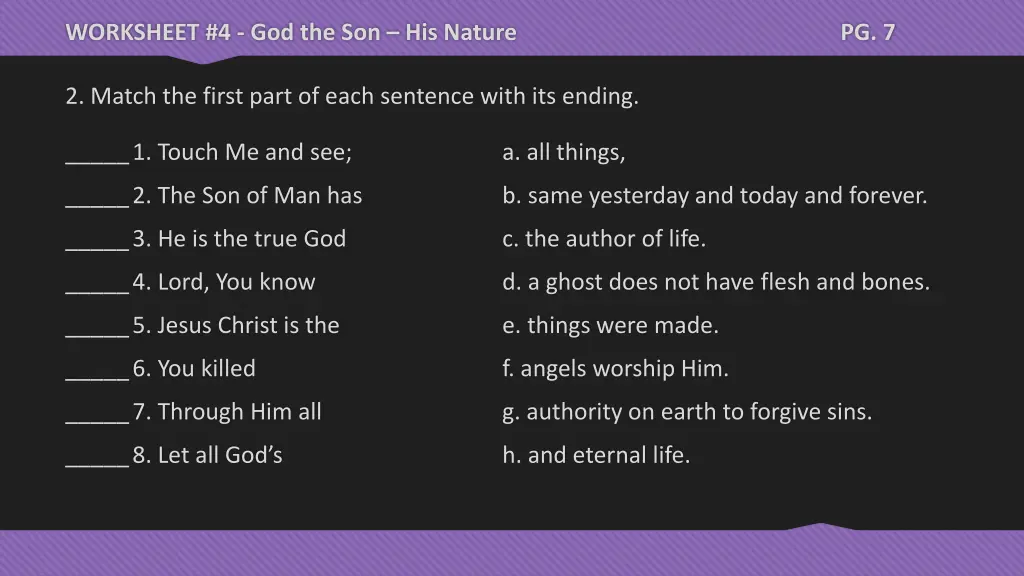 worksheet 4 god the son his nature 1