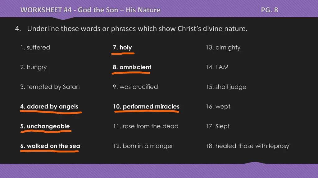 worksheet 4 god the son his nature 26