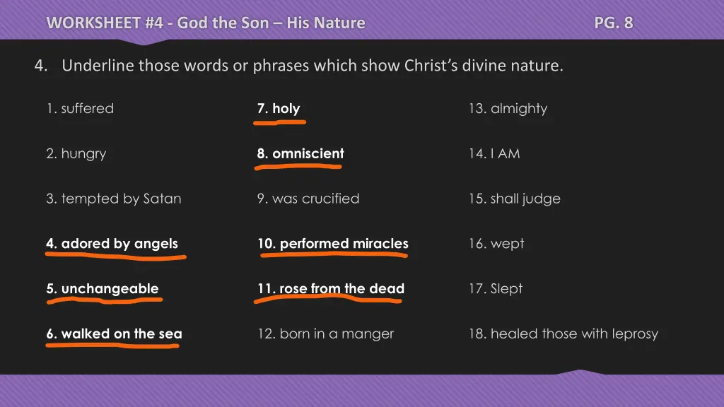 worksheet 4 god the son his nature 27