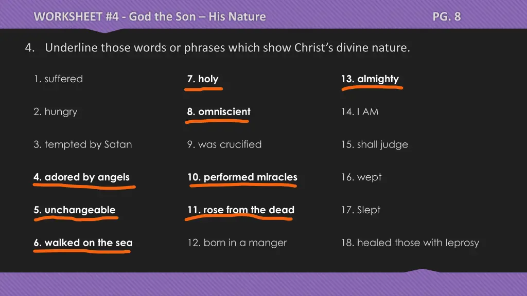 worksheet 4 god the son his nature 28