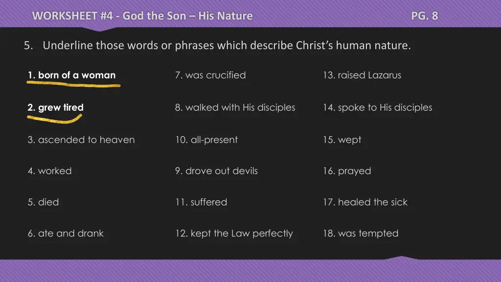 worksheet 4 god the son his nature 34