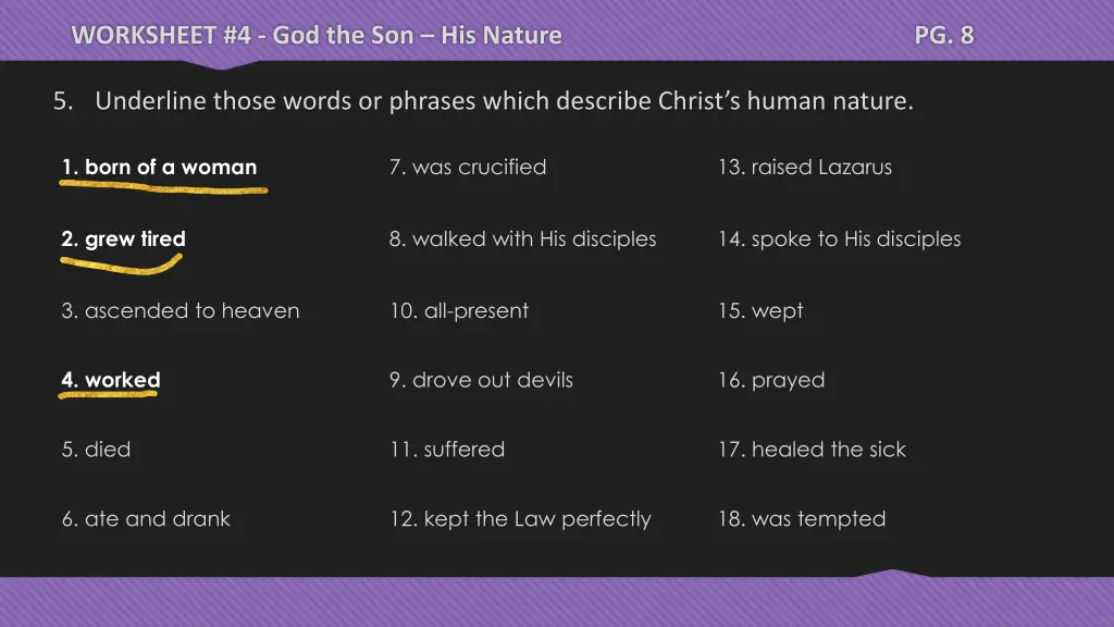 worksheet 4 god the son his nature 35