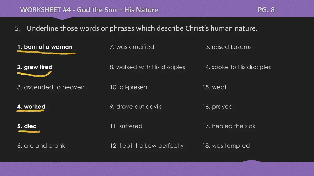 worksheet 4 god the son his nature 36