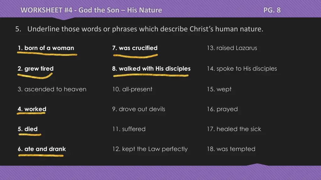 worksheet 4 god the son his nature 39