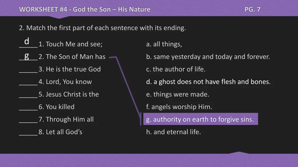 worksheet 4 god the son his nature 4