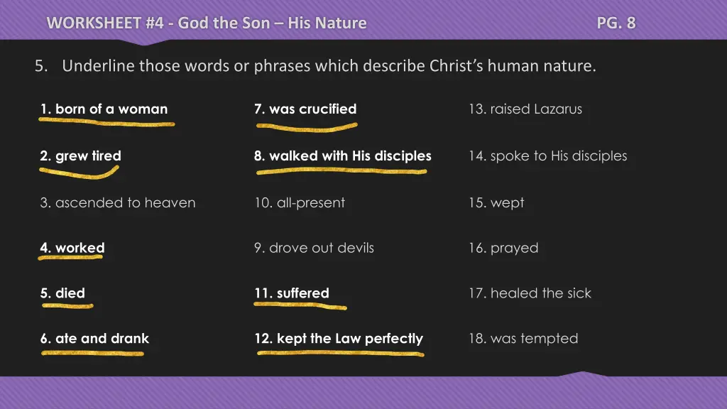 worksheet 4 god the son his nature 41