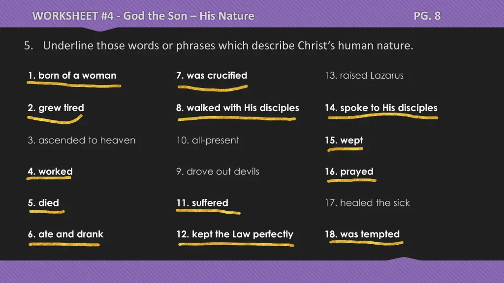 worksheet 4 god the son his nature 45