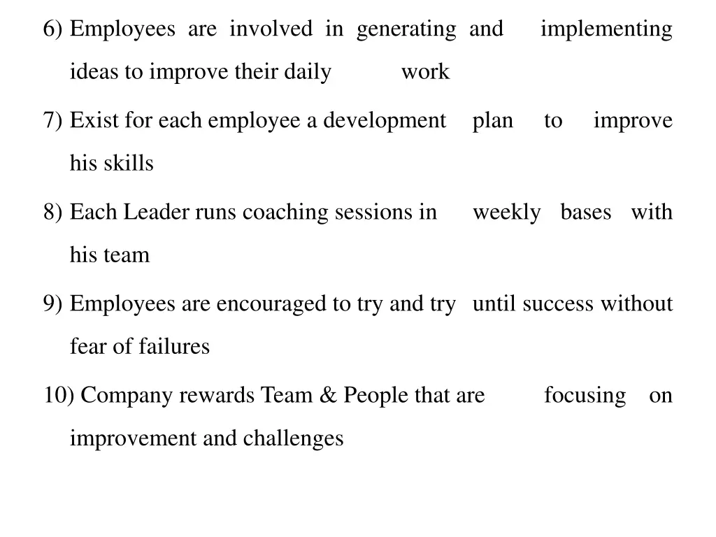 6 employees are involved in generating and