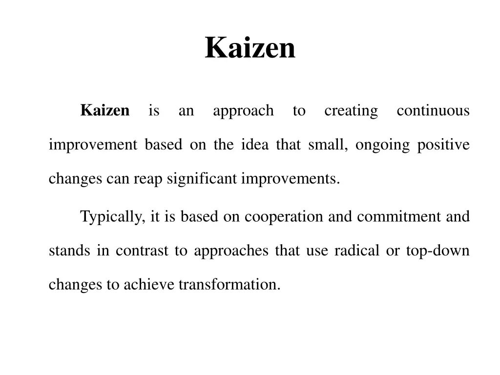 kaizen