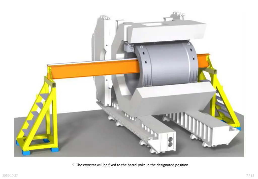 5 the cryostat will be fixed to the barrel yoke