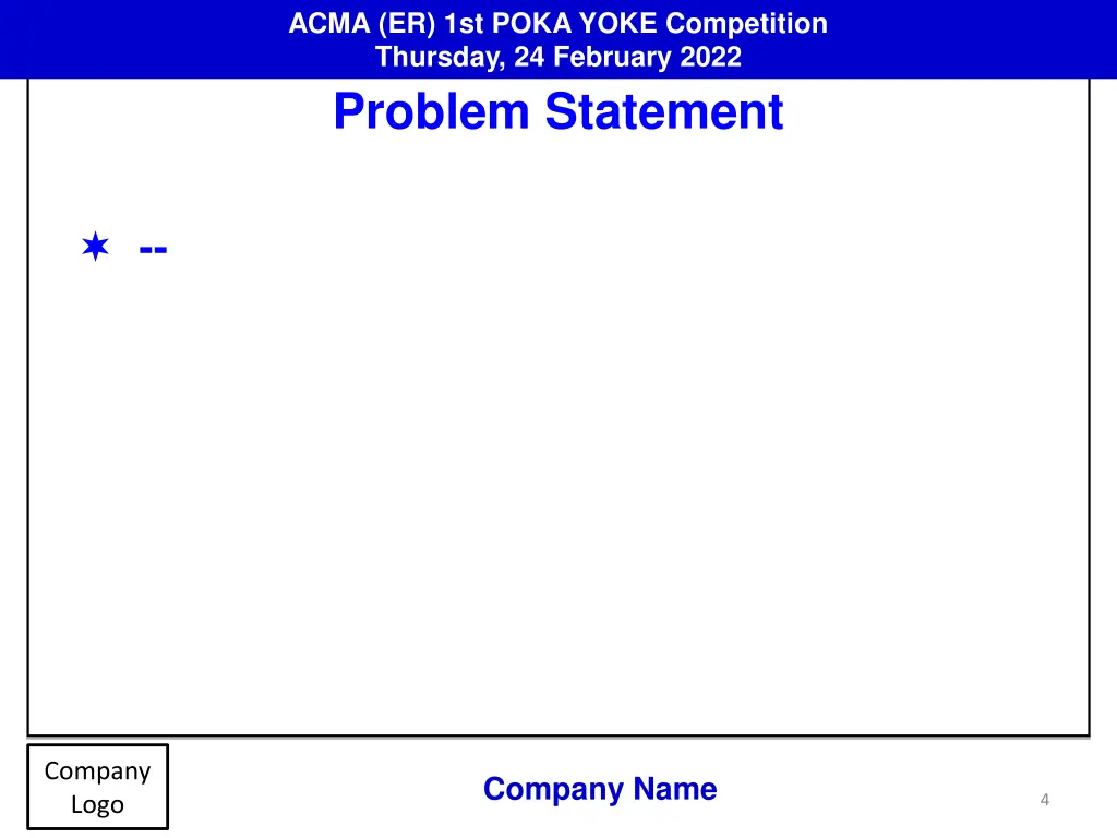 acma er 1st poka yoke competition thursday 3