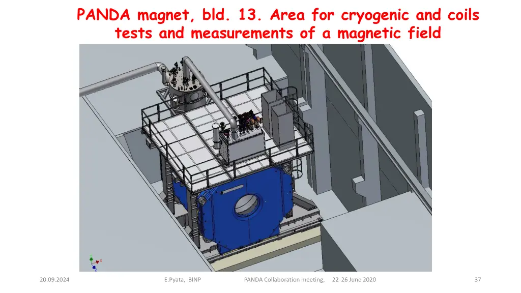 panda magnet bld 13 area for cryogenic and coils