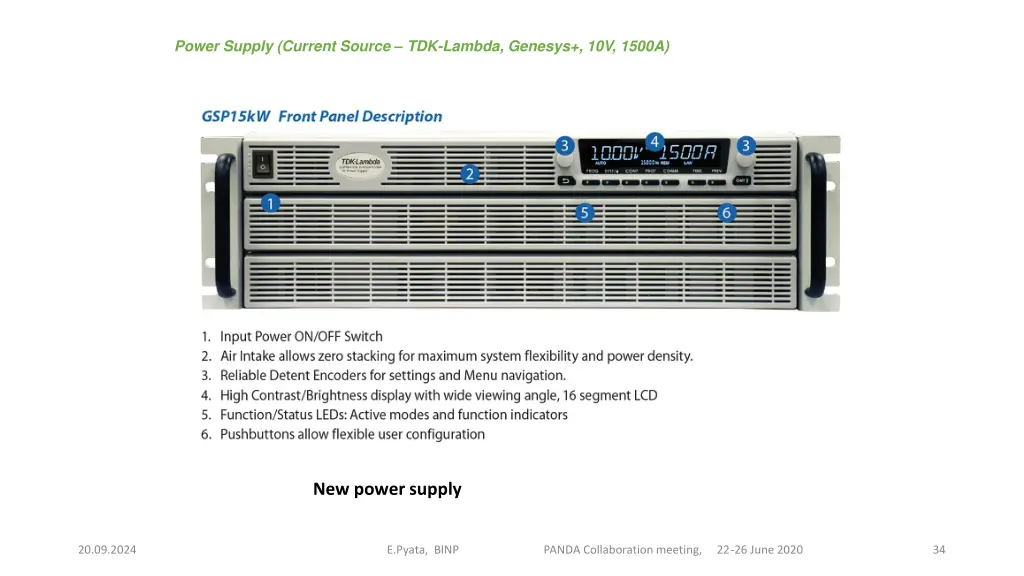 power supply current source tdk lambda genesys