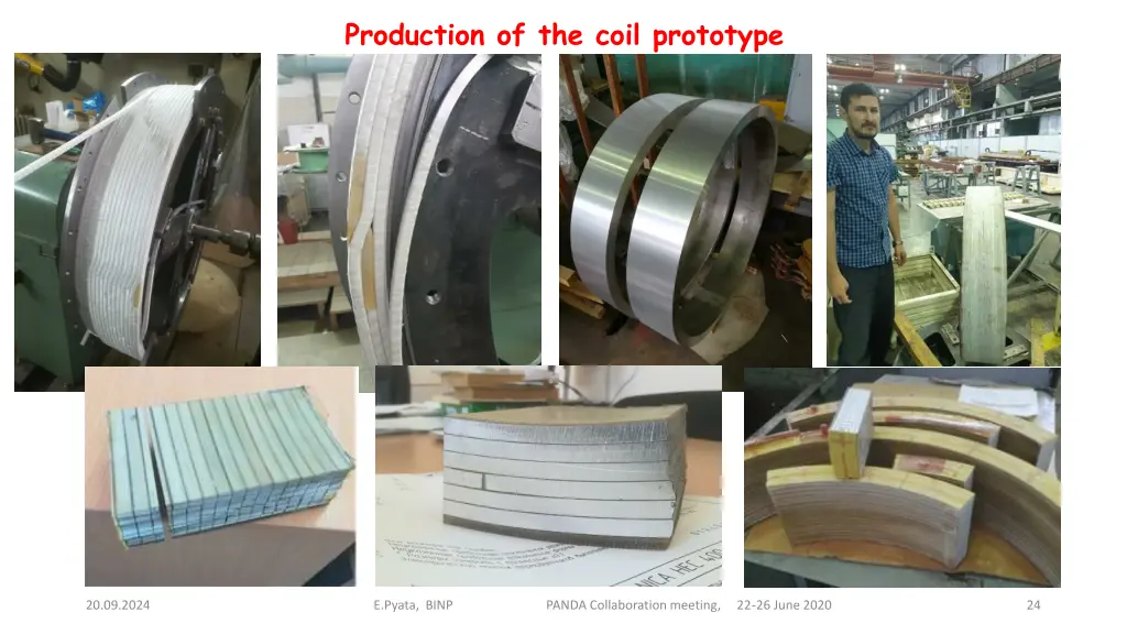 production of the coil prototype