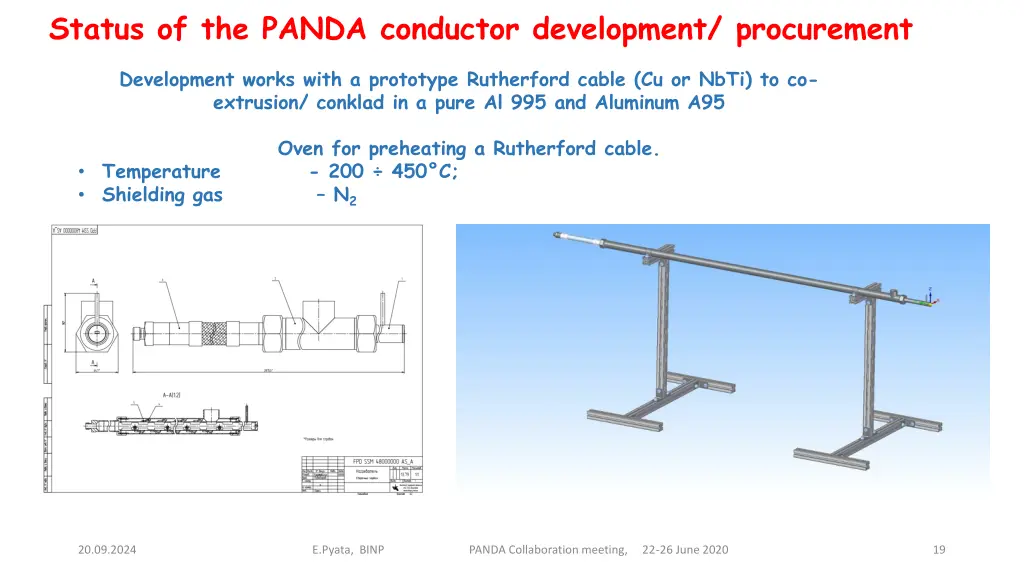 status of the panda conductor development 2