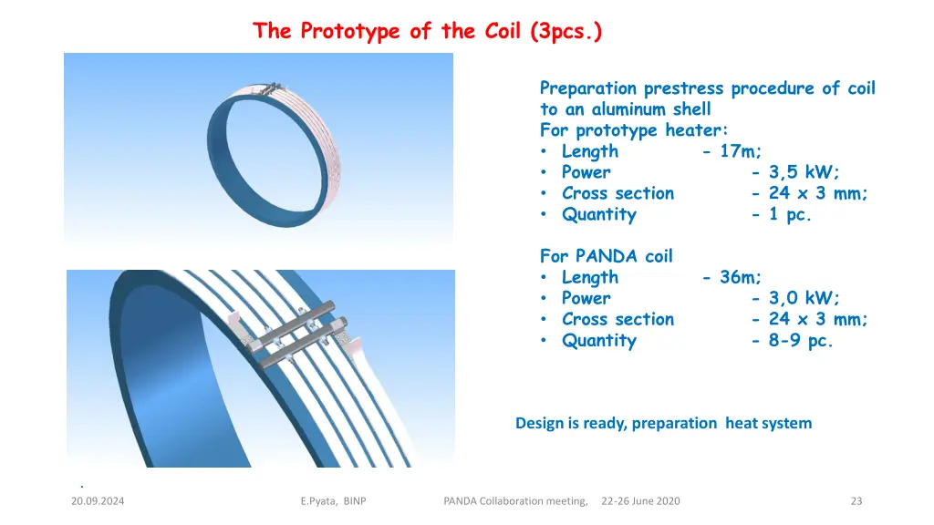 the prototype of the coil 3pcs 1