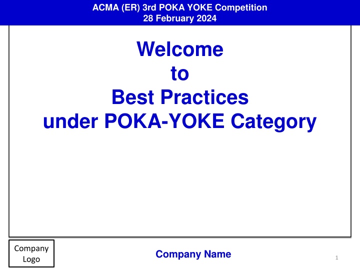 acma er 3rd poka yoke competition 28 february 2024