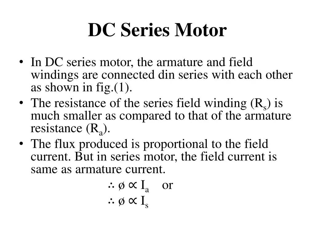 dc series motor