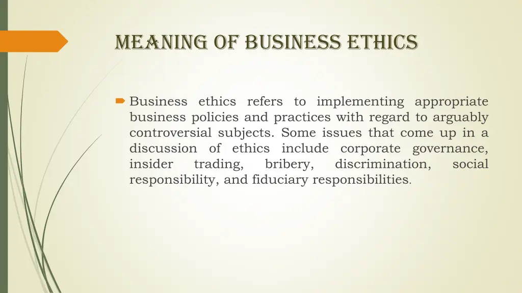 meaning of business ethics