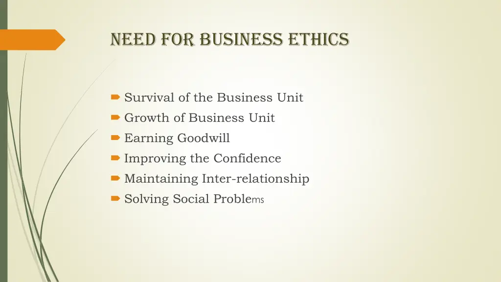 need for business ethics