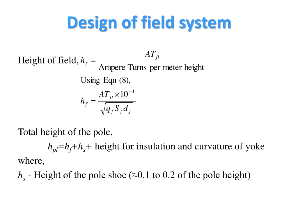 design of field system 3