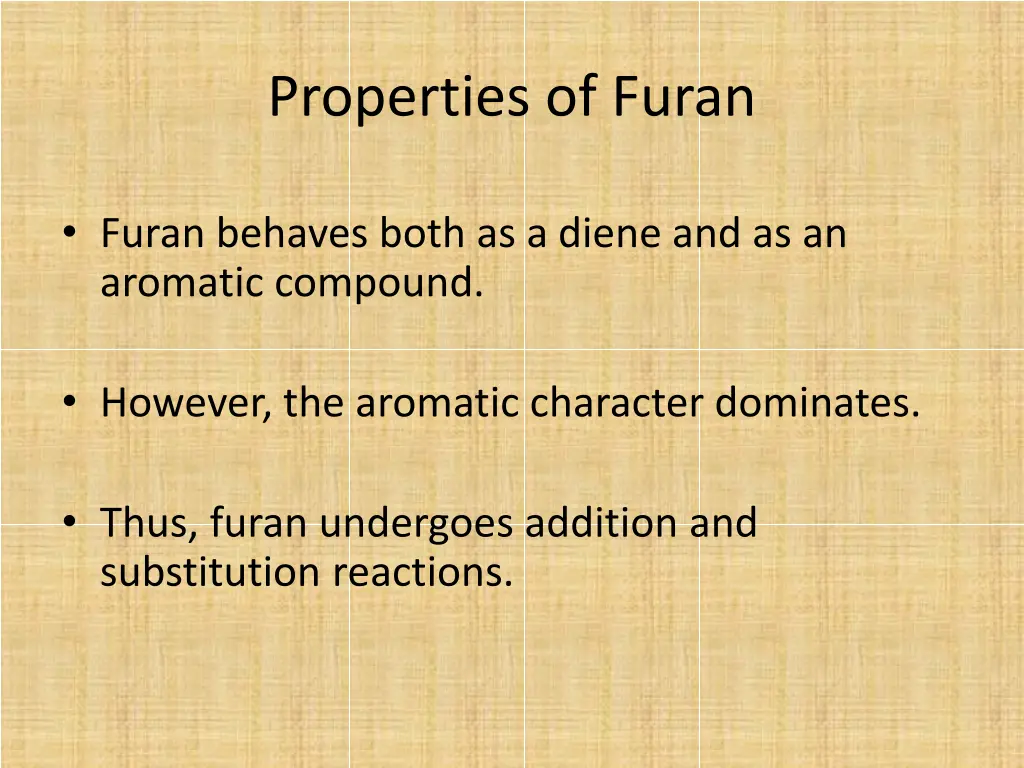 properties of furan