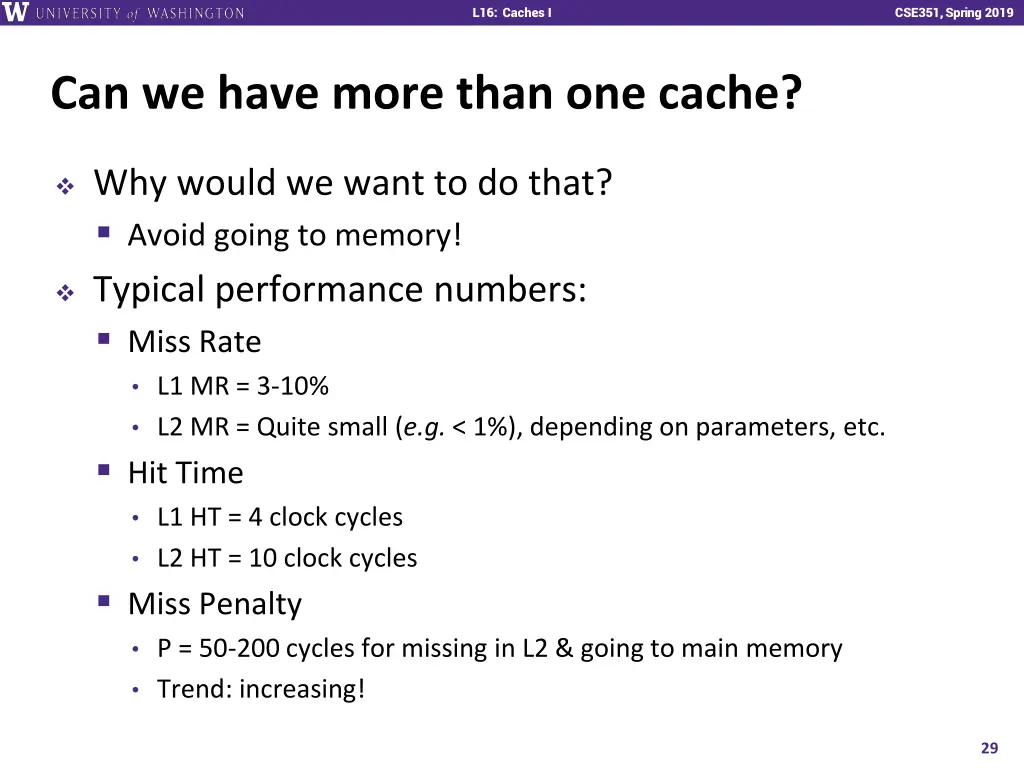 l16 caches i 28