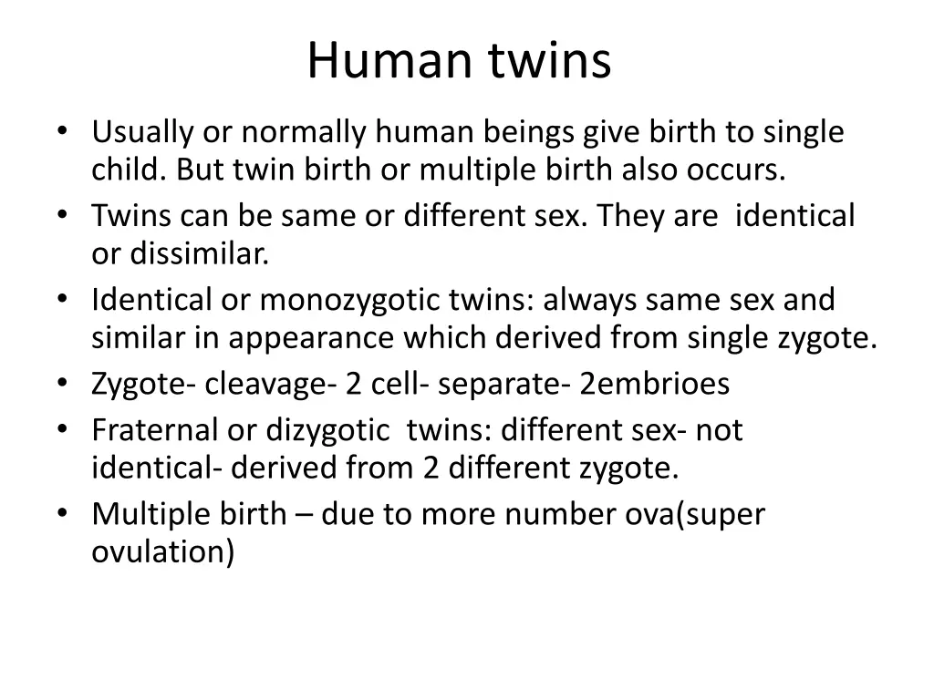 human twins