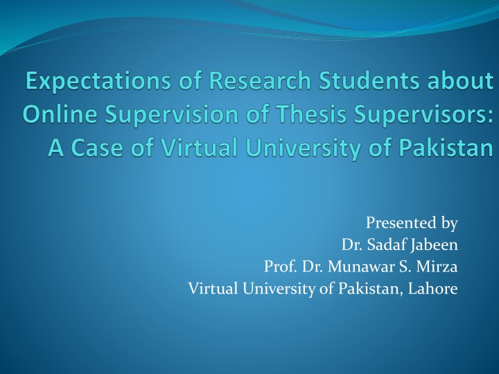 presented by dr sadaf jabeen