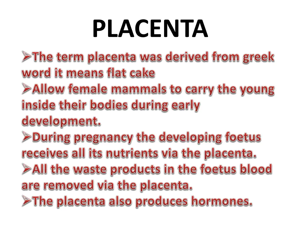 placenta