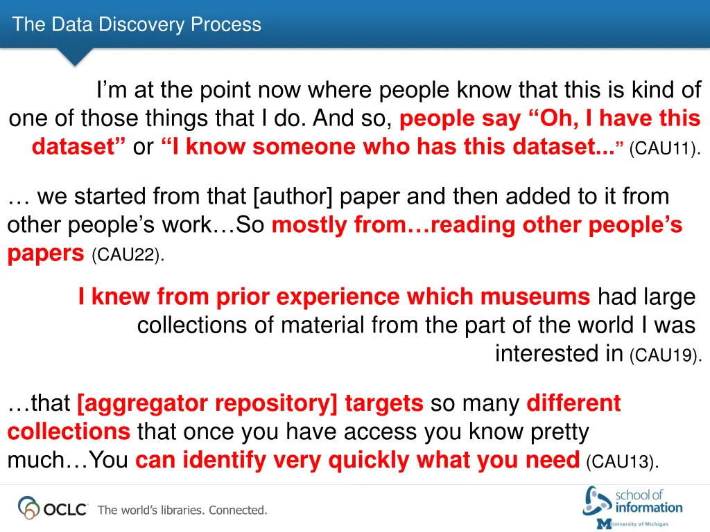 the data discovery process