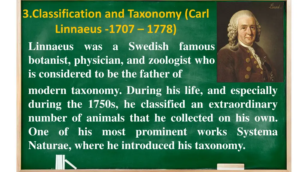 3 classification and taxonomy carl linnaeus 1707