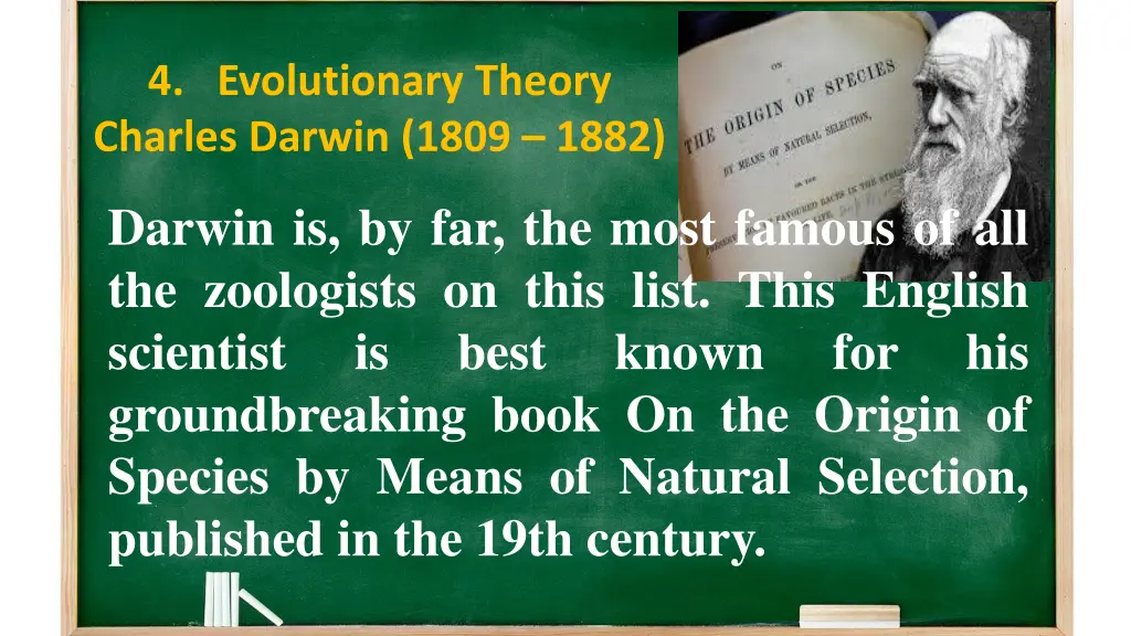 4 evolutionary theory charles darwin 1809 1882