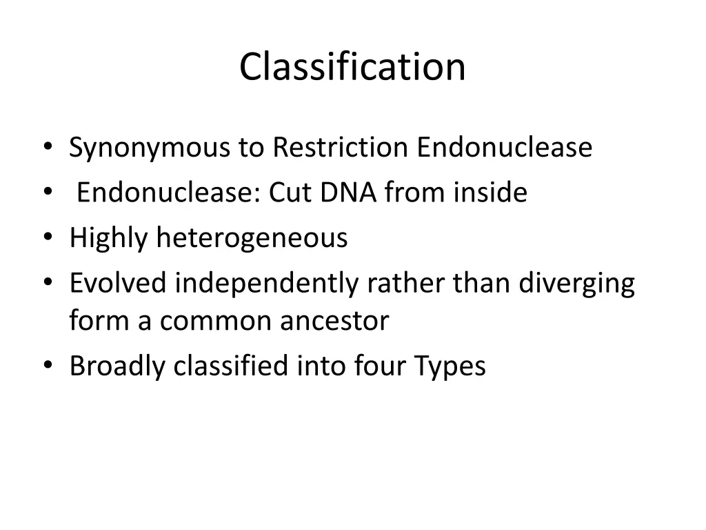 classification