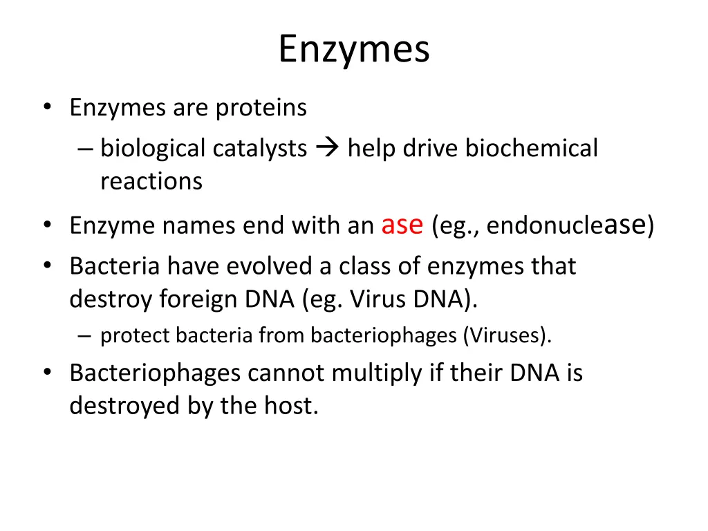 enzymes