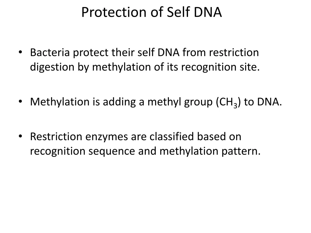 protection of self dna