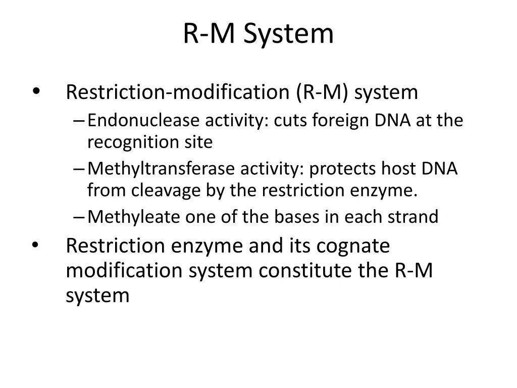 r m system