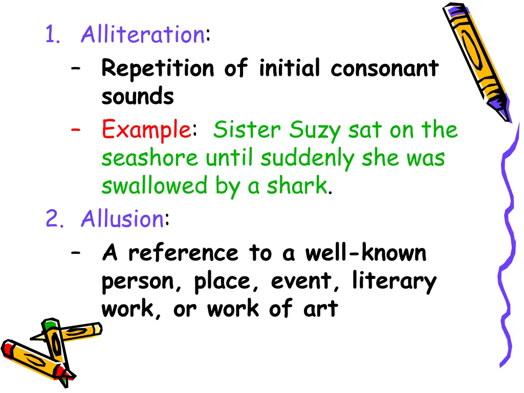 1 alliteration repetition of initial consonant